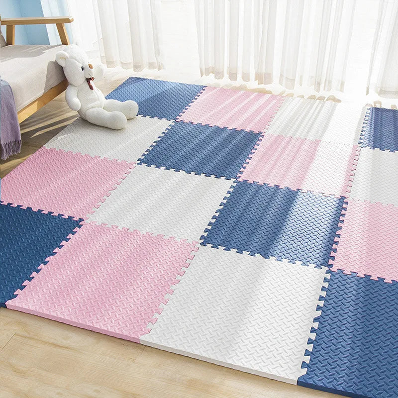 High Quality EVA 60*60mm Makeup Storage Mat for Women 18 Interlocking Tiles Puzzle Hardness 38-42 Shore c Density 75-85kg/m