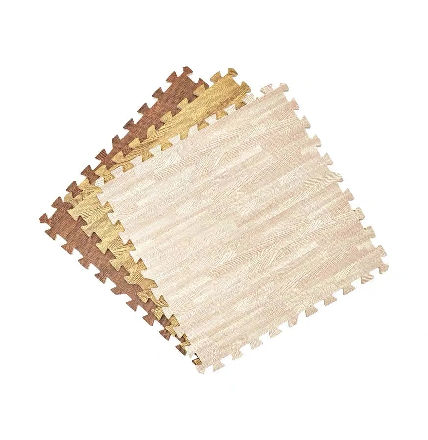 Hot Wood Pattern EVA Foam Puzzle Mat for Baby Play 38-42 Shore C Hardness 75-85kg/m³ Density