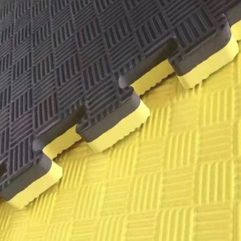 Dovetail Pattern EVA Foam Interlocking Tiles Gym Flooring Mat 1M×1M 5cm Exercise Puzzle Mat