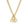 Custom/Personalized Initial Pendant Necklace w/ Birthstone